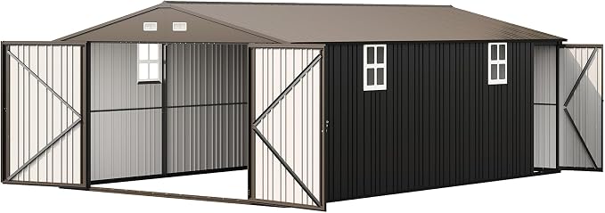 Jocisland 13.2x20.7x8 FT Heavy Duty Carport, Metal carport - Image 8