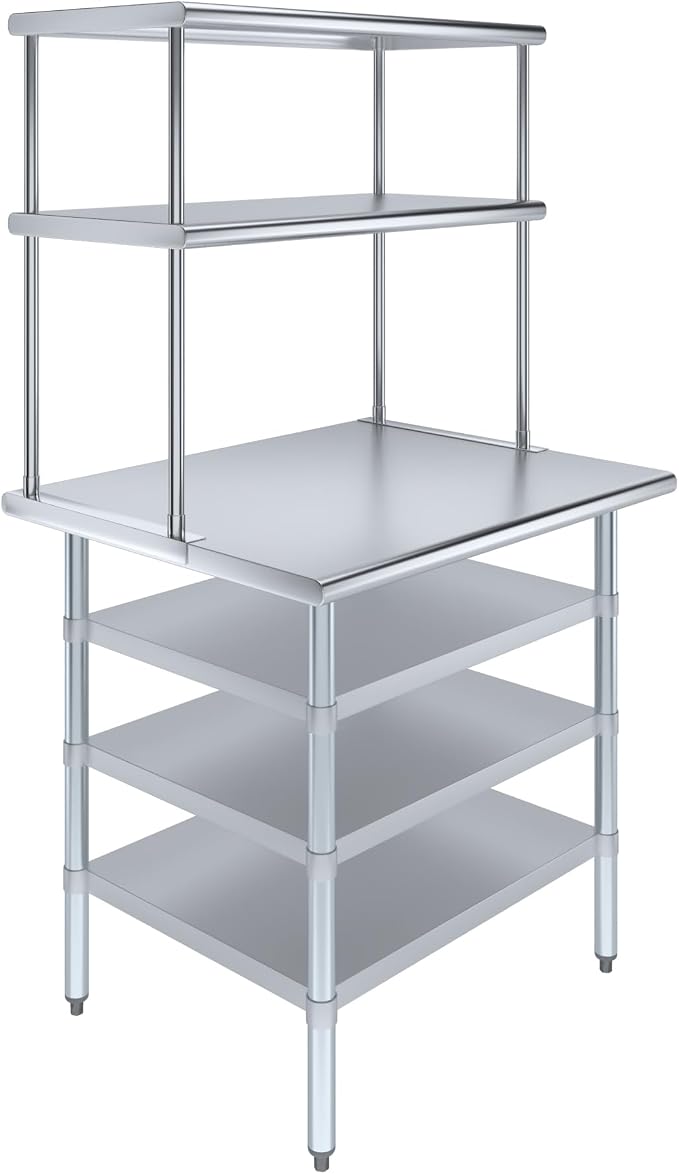 Amgood 30" x 36" Stainless Steel Work Table by AmGood