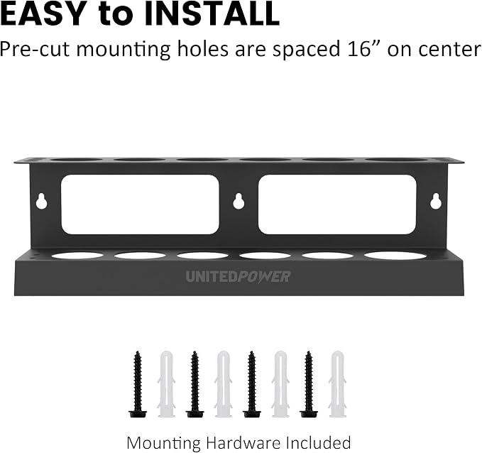 UNITEDPOWER Caulking Gun Holder, Wall Mount Hand Caulking Gun Storage Rack - Image 5