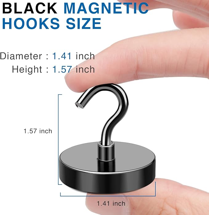 LOVIMAG Magnetic Hooks Heavy Duty, 150LBS Magnet Hooks - Image 2