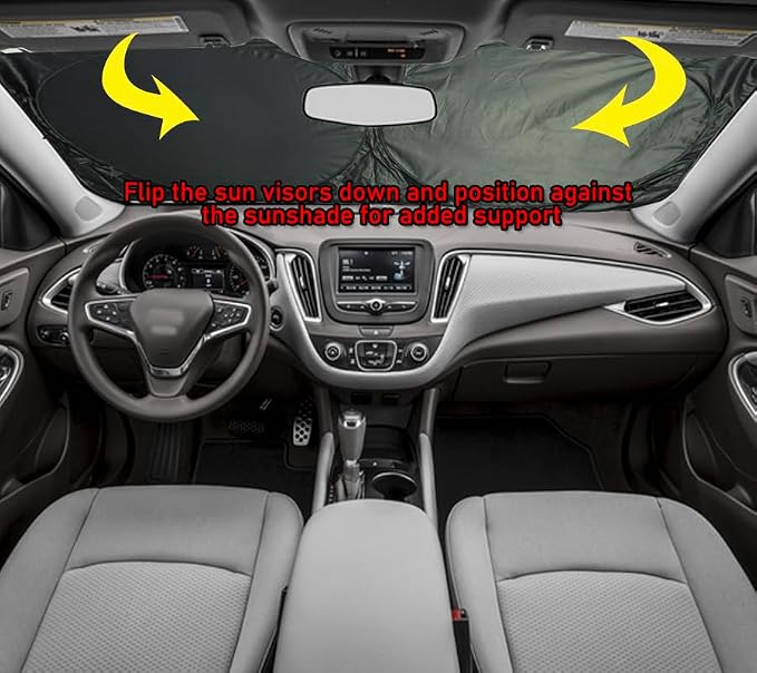 Gven Car Sun Shade Windshield The Original Patented Eyes Pink Car Accessories - Image 6