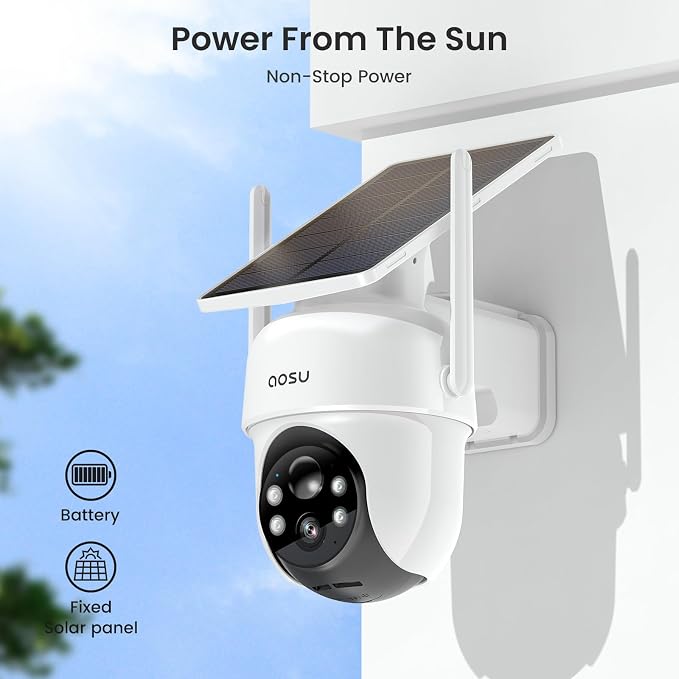 AOSU Security Cameras Outdoor Wireless, 4 Cam-Kit, No Subscription, - Image 6