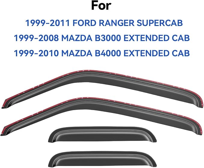 in-Channel Window Visors Rain Guards Shield - Image 4