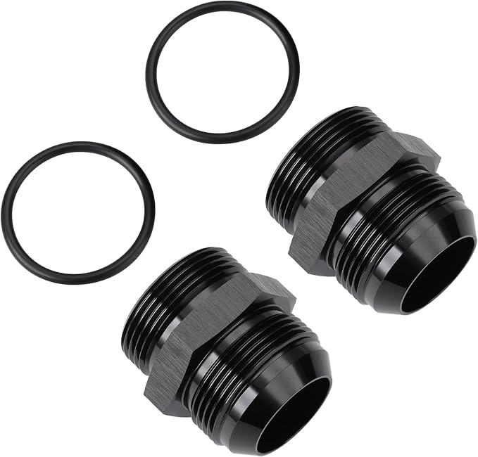 20AN Male Flare to 20AN ORB O-ring Boss Fuel Pump Rail Adapter Fitting Aluminum - Image 3