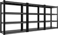 Raybee 40" Wide Heavy Duty Garage Storage Shelves, 3 Pack, Adjustable 4 Tier by Raybee