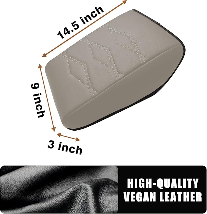 Muslogy for 2024 2025 Atlas Center Console Pad Armrest Cover Protector Vegan - Image 2