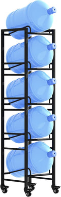 5 Gallon Water Jug Holder, Movable 5 Tier Heavy Duty Water Rack by VORSHAPE