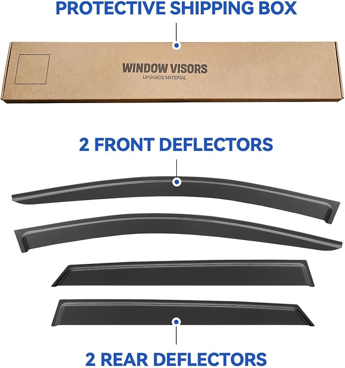 Window Visors Rain Guards for 2022 2023 2024 2025 Hyundai Tucson, Out-Channel - Image 5