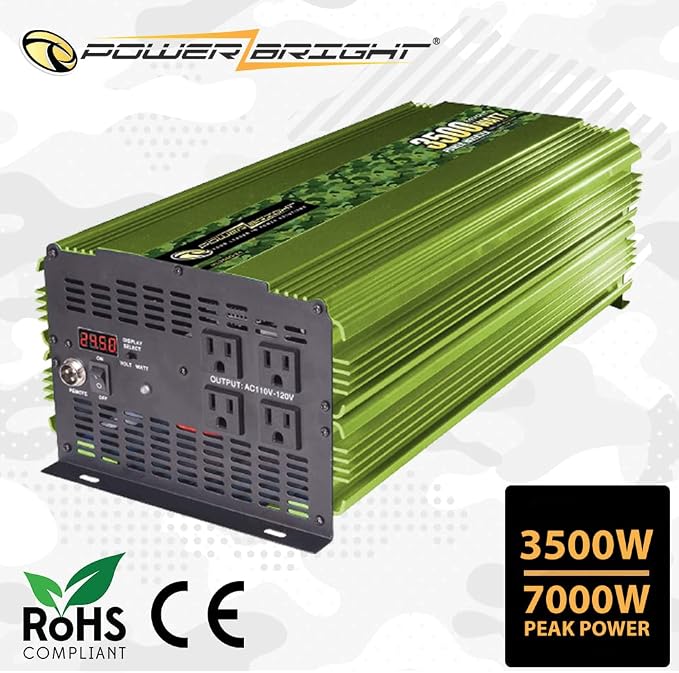 3500 Watt Power Inverter, LCD Digital Display & Wireless Remote Control - Image 2