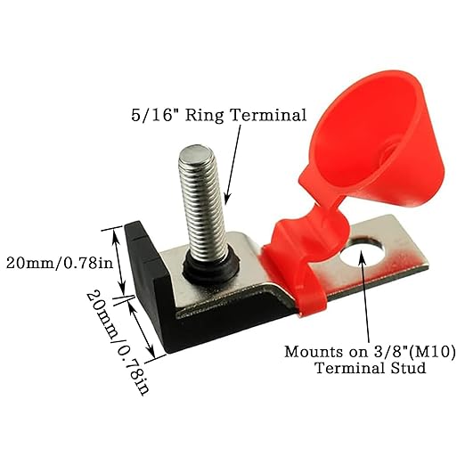MRBF Terminal Fuse Block 50A，58V DC Maximum, Single Stud 5/16" Compact Marine - Image 4