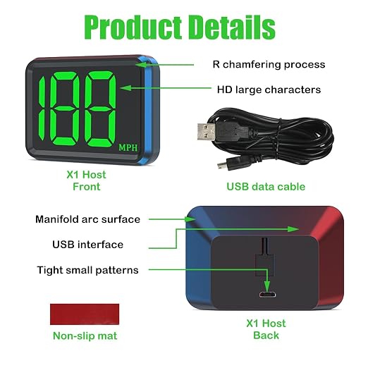 GPS Digital Speedometer for Car MPH, Universal HUD Speed Meter - Image 3