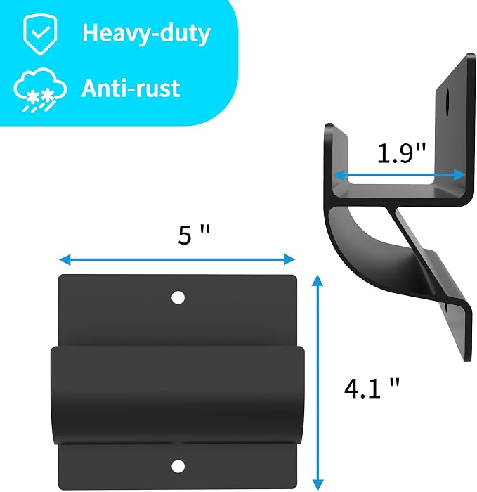 Ladder Hooks for Garage Organization, Ladder Hangers for Garage Storage Wall - Image 3