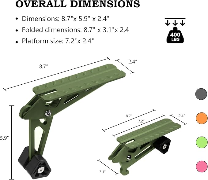 COWVIE Foldable Car Door Step Stand Pedal - Image 3