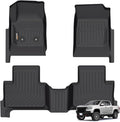 Binmotor-Floor Mats for 2015-2022 Chevy Colorado Crew Cab/GMC Canyon, TPE All by VisittheBinmotor