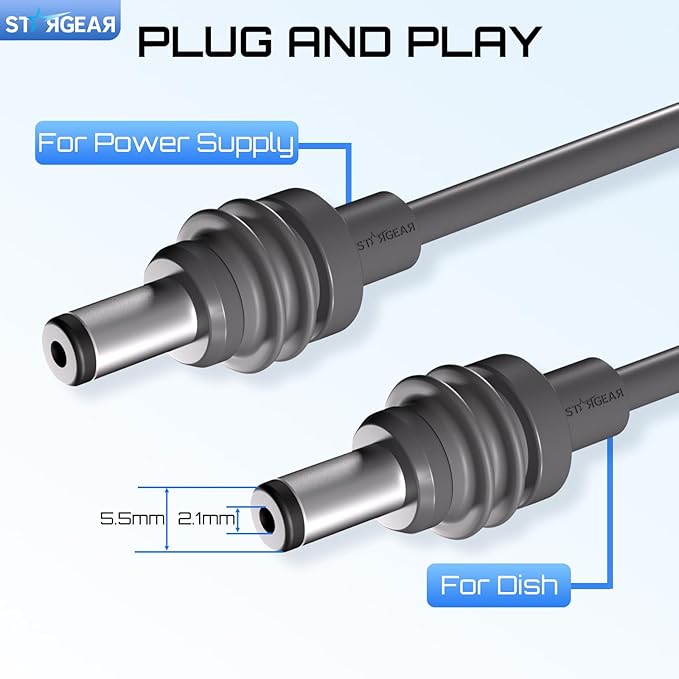 Starlink Mini Cable 32.8FT, 20AWG Replacement Starlink DC Power Cable Starlink - Image 3