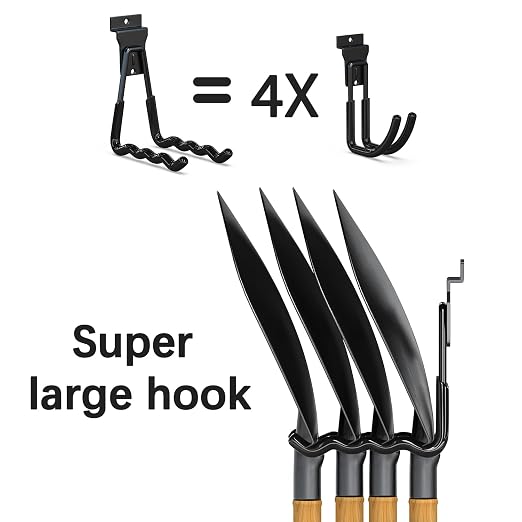 3-H Slatwall Accessories 10 Pack, Slatwall Hooks & Hangers 5 Sizes, Slat Wall - Image 4