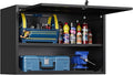 Metal Wall Storage Cabinet Adjustable Shelf 22'' Tall Steel Garage Wall Mounted by STANI
