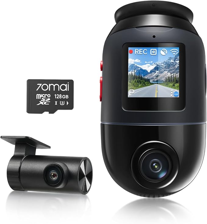 70mai Dual Dash Cam Front and Rear 4K, Car Camera by 70mai