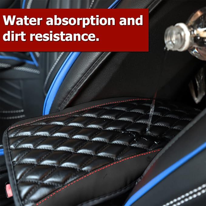 Car Center Console Cushion Pad, Universal Leather Waterproof Armrest Seat Box - Image 5