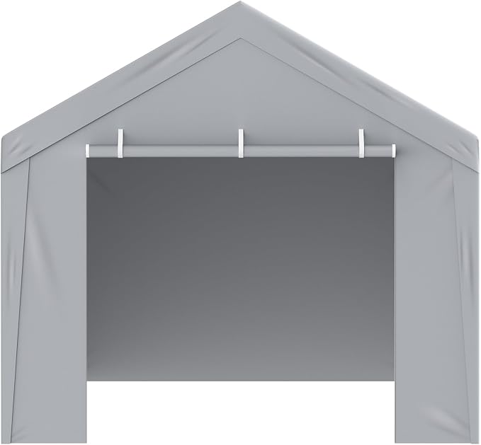 VEVOR Carport Replacement Canopy Cover Top + Side Wall 13 x 20 ft, Garage Tent - Image 9
