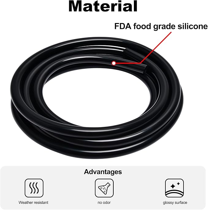 EVIL ENERGY 5/32 1/4 5/16 3/8 Silicone Vacuum Tubing Hose Line Kit 10FT 4PCS - Image 4