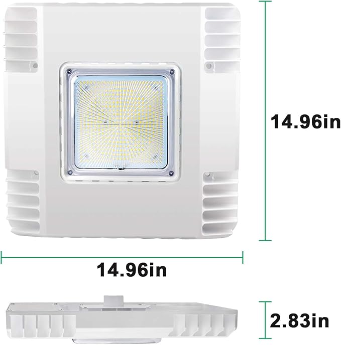 OSTEK LED Gas Station Canopy Light, 150W Carport Ceiling Light 5700K, Outdoor - Image 4