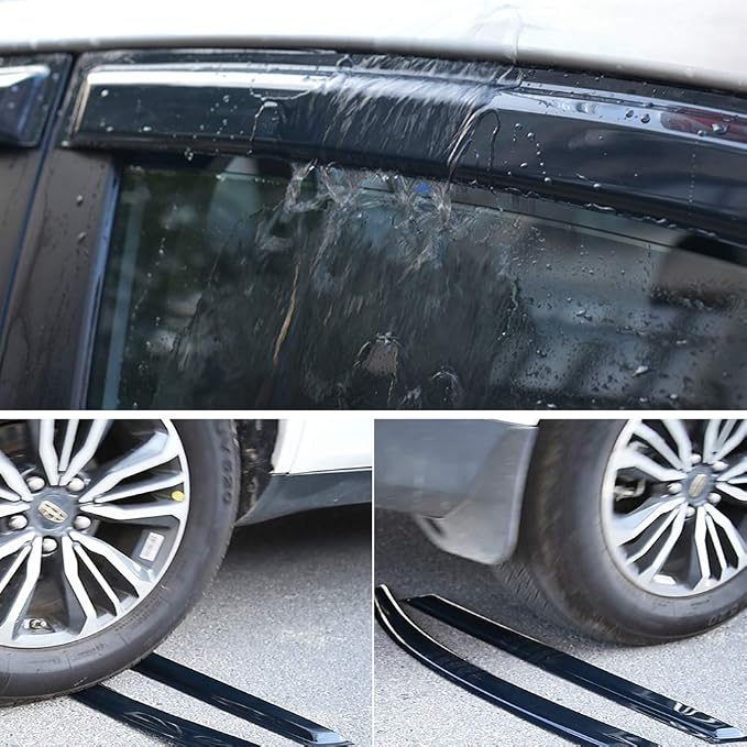 94382 Sunproof Waterproof Side Window Wind Deflector Window Visor fit - Image 4