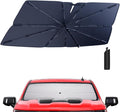 Windshield Sun Shade Umbrella: for Chevy Silverado-1500-2019-2024 2025 by HIMUMOY