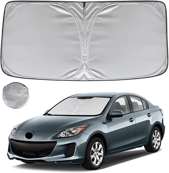 KAYZT Windshield Sun Shade for 2010-2013 Mazda 3 Foldable Sunshade Front Window by KAYZT