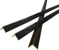 Wall Corner Protector 6PCS 45" Corner Molding Trim Black Wood Grain Corner Trim by Yutianli