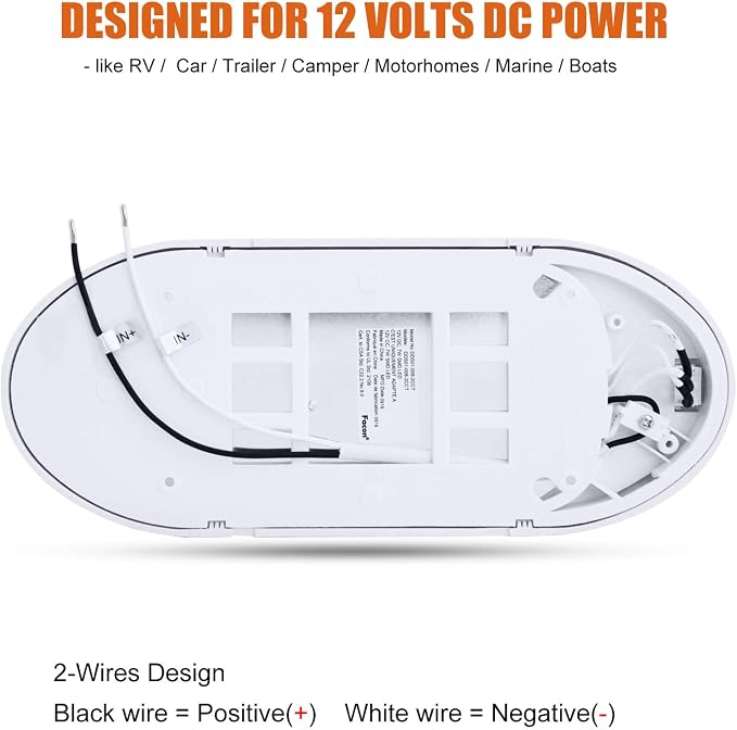 Facon Dual-Tone 12Volts Bright RV LED Interior Light - Image 8