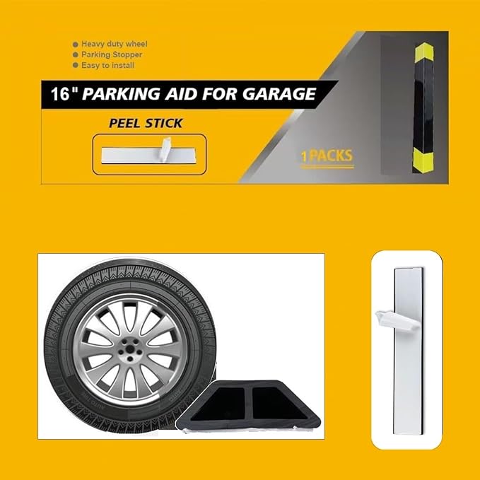 1 Pack 16" Parking Aid for Garage Heavy Duty, Car Parking Stopper for Garage 2 - Image 6
