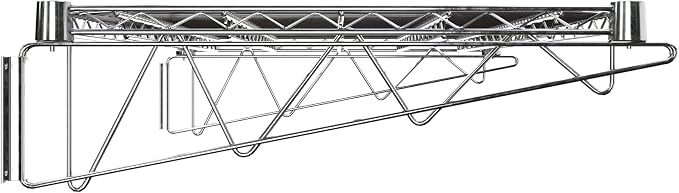 24" x 36" Chrome Wire Wall Mount Shelf - Image 4