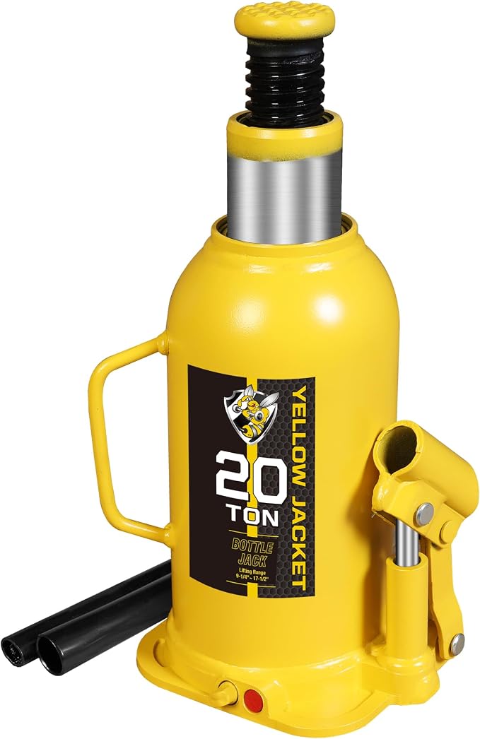 YELLOW JACKET 20 Ton Muti-Directional Welded Bottle Jack, Horizontal Bottle by YELLOWJACKET