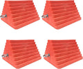 Premium 4 pcs Heavy Duty Wheel Tire Chocks, Vehicle Chocks by HOXWELL