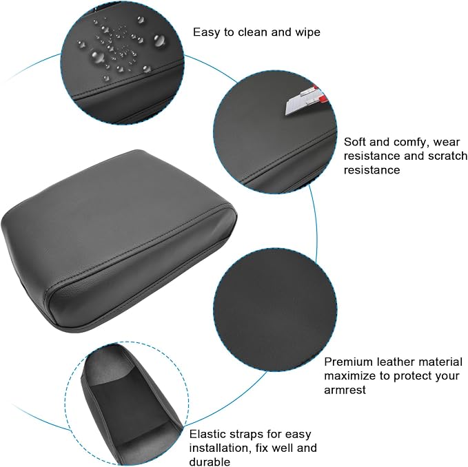 SXCY for 2024 VW Tiguan Armrest Cover for Volkswagen Tiguan 2024 Accessories - Image 5