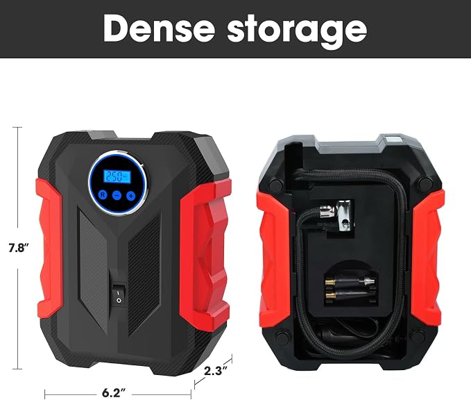 Digital Air Compressor for Car Auto Pump Portable Tire Inflator - Image 3