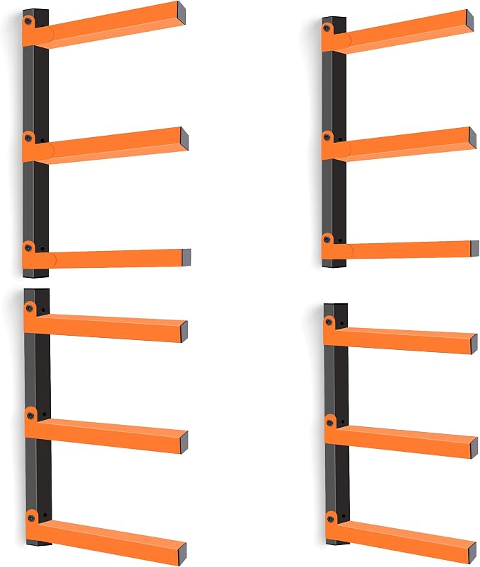Caliee lumber Storage Rack Wall Mount, Heavy Duty Wood Storage Racks by Home