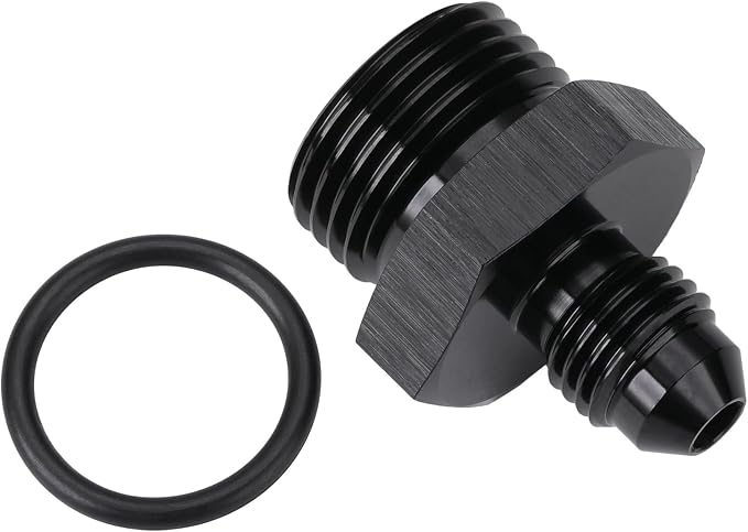 4AN Male Flare to 8AN ORB O-ring Boss Fuel Pump Rail Adapter Fitting Aluminum - Image 4