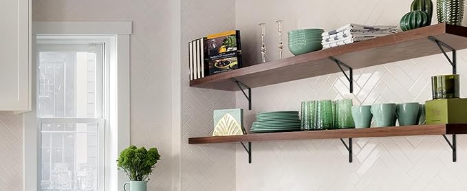 6 Pack L8 x H 6" Black Heavy Duty Shelf Brackets - Image 9