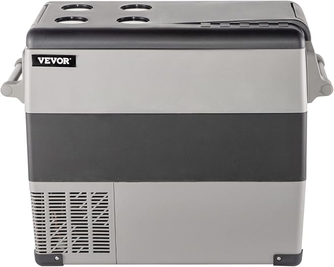 VEVOR CF55 12 Volt 58 Qt Refrigerator, Dual Zone Portable Compressor 12/24V DC - Image 8