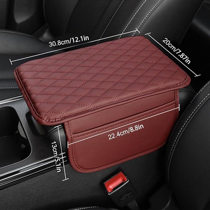 Memory Cotton Leather Car Armrest Box Pad, 2025 New Universal Style Memory - Image 4