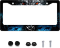 Personalized License Plate Frame Wolf Howling Stainless Steel Accessory Night by Invincibleframe