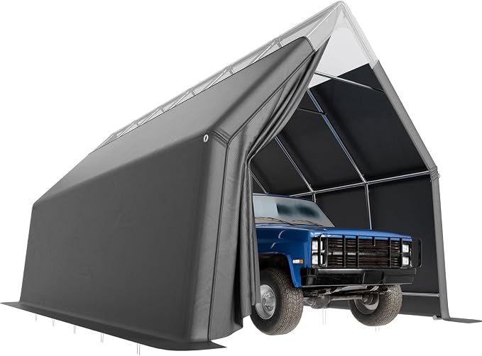 Skyview Portable Garage, 13x24 FT Heavy Duty Carport Canopy by WACASA