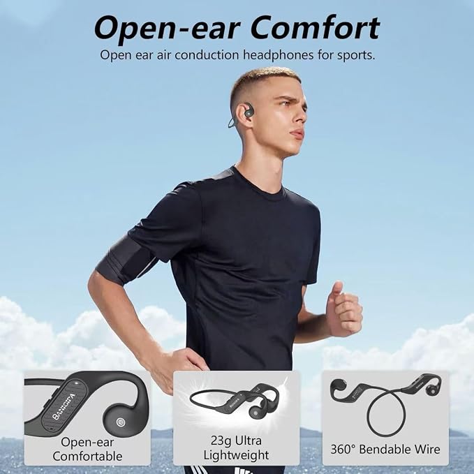 BANIGIPA Open Ear Headphones Wireless Bluetooth, Upgraded 5.3 Bluetooth - Image 2