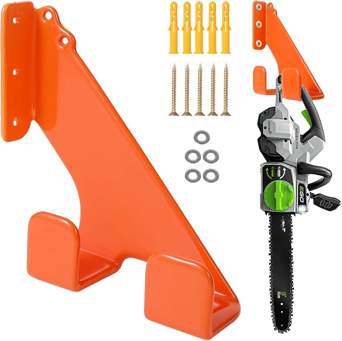 Chainsaw Hanger, 1 Pack Durable Chainsaw Holder, Heavy Duty Wall Mount Hanger by Dongxw