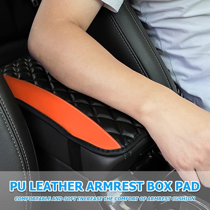 Car Center Console Cushion Pad, Universal Leather Waterproof Armrest Seat Box - Image 5