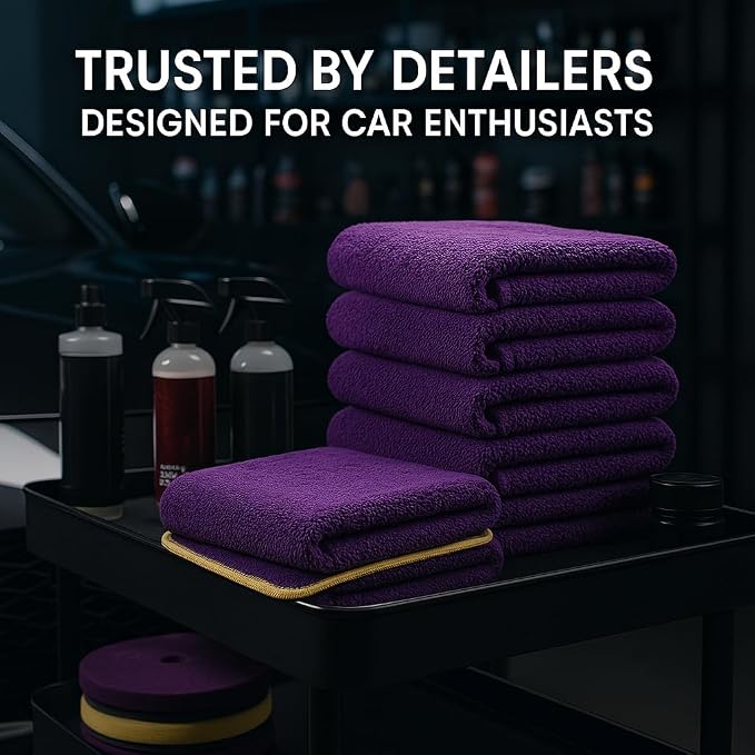 3 Pack Reusable Pak Details Micro Fiber Towels Car Detailing | 16x16 - Image 8