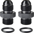 6AN Male Flare to 6AN ORB O-ring Boss Fuel Pump Rail Adapter Fitting Aluminum by Podavelle