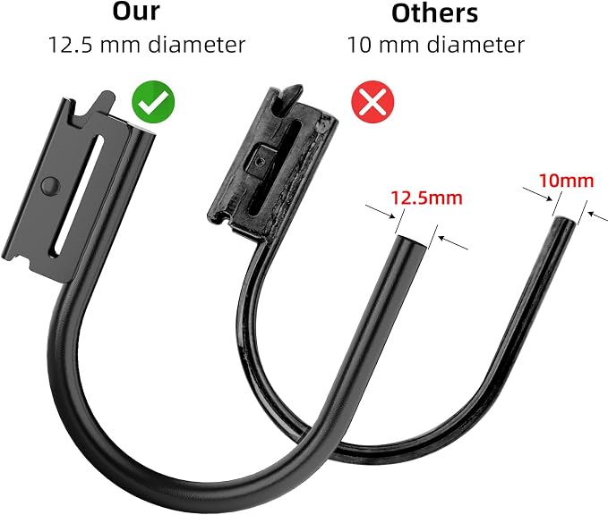10PCS Heavy Duty E Track J Hooks，Large Steel 5" J Hook E Track Accessories - Image 2